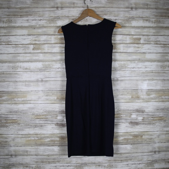 Ann Taylor Dark Blue Navy Dress sz 00 - Picture 5 of 7